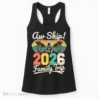 Retro Aw Ship It's A 2026 Family Trip Vacation Women's Tank Top thumb 0