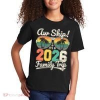 Retro Aw Ship It's A 2026 Family Trip Vacation Kids T-Shirt thumb 2
