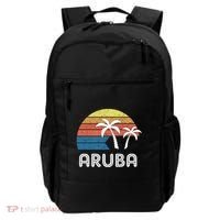 Retro Aruba Souvenir Cool Gift Ruba Vacationers Gift Backpack thumb 0