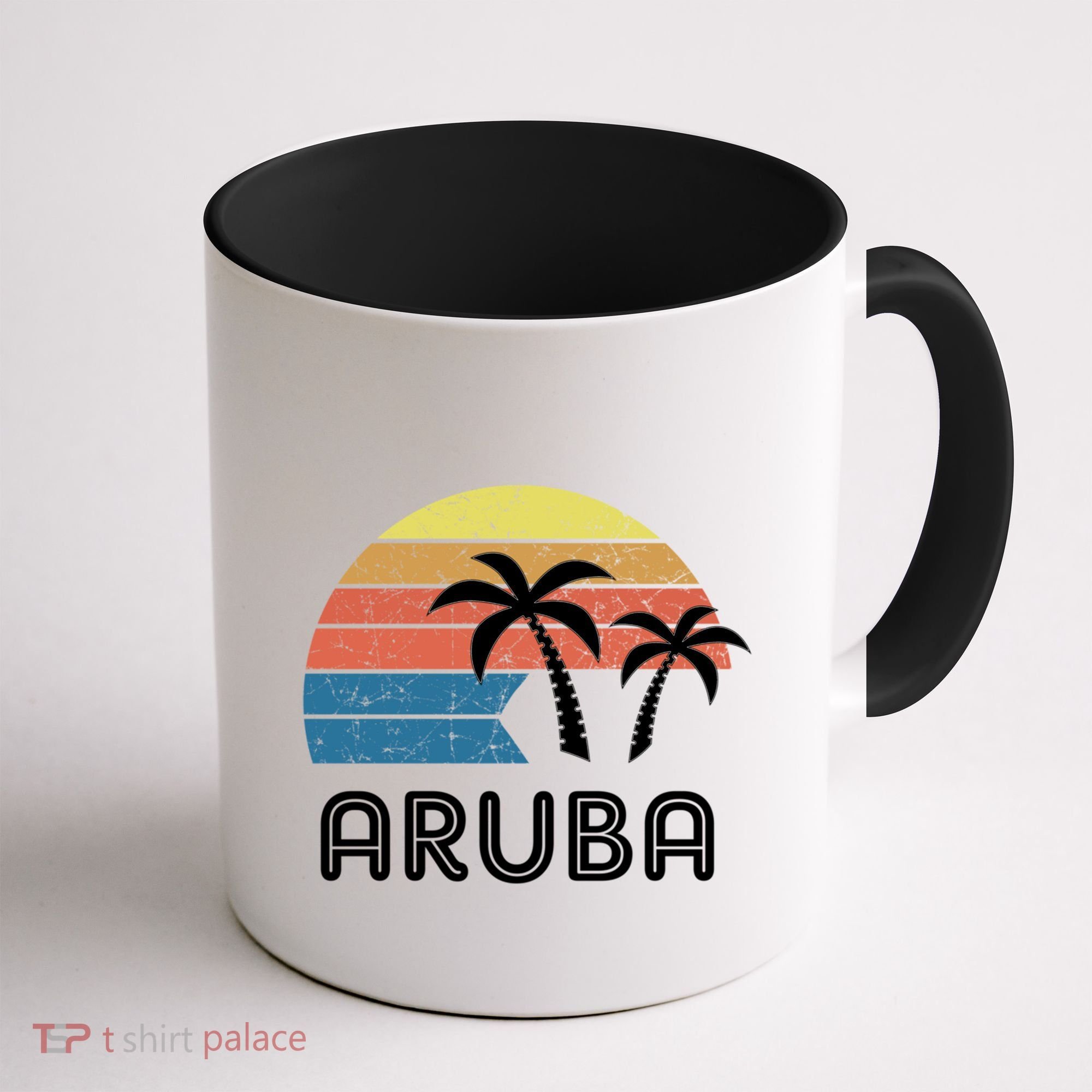 Retro Aruba Souvenir Cool Gift Ruba Vacationers Gift Coffee Mug