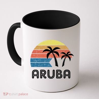 Retro Aruba Souvenir Cool Gift Ruba Vacationers Gift Coffee Mug