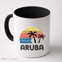 Retro Aruba Souvenir Cool Gift Ruba Vacationers Gift Coffee Mug thumb 0