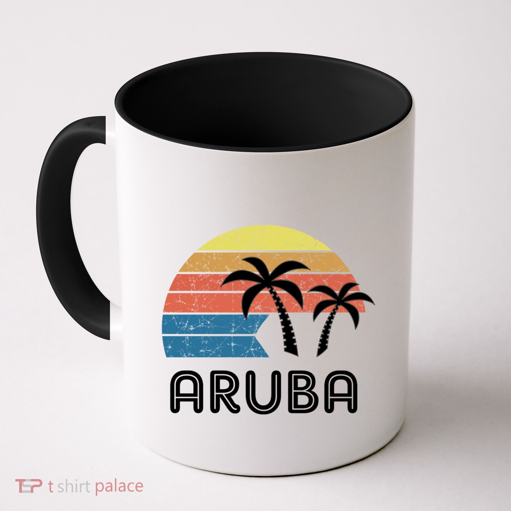 Retro Aruba Souvenir Cool Gift Ruba Vacationers Gift Coffee Mug