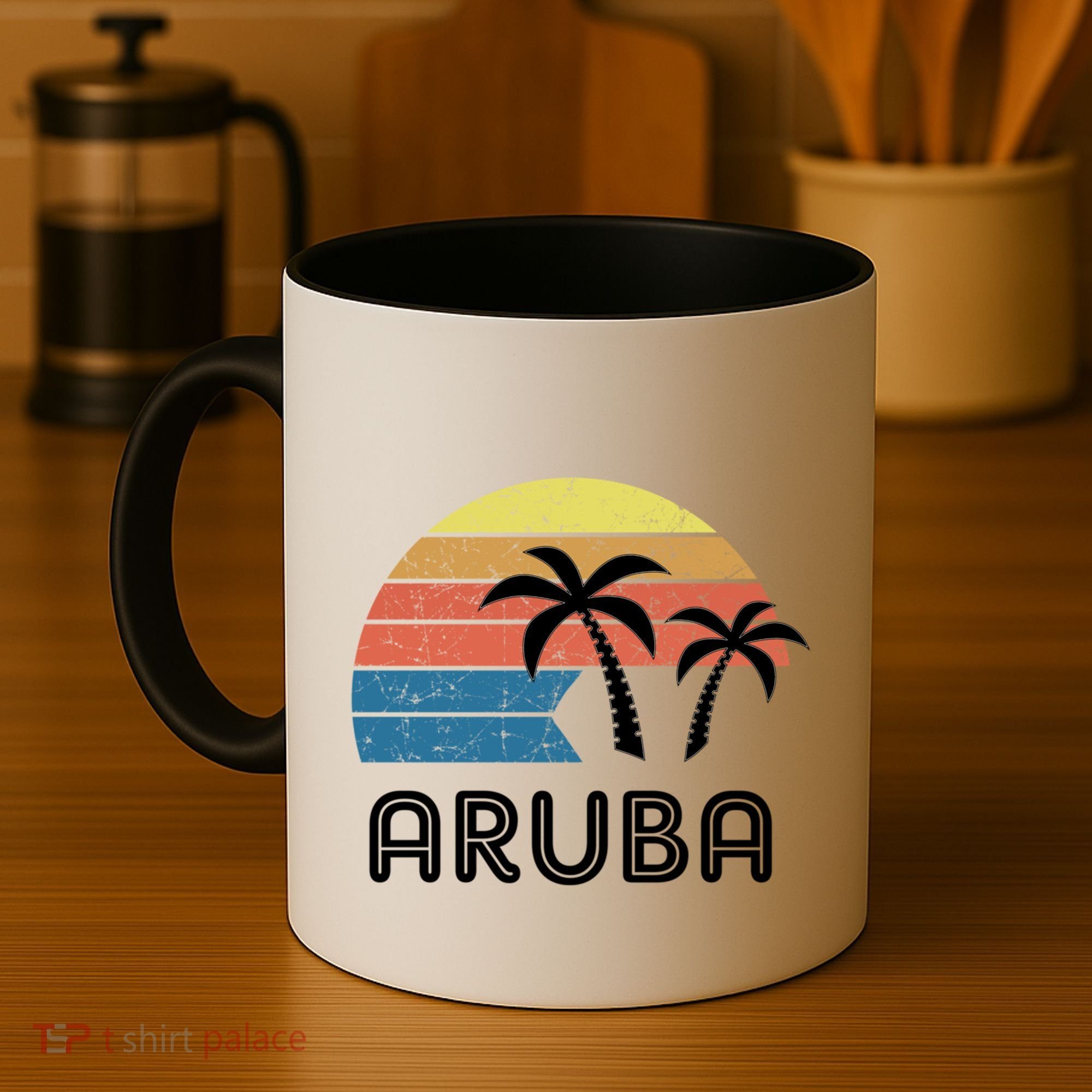 Retro Aruba Souvenir Cool Gift Ruba Vacationers Gift Coffee Mug
