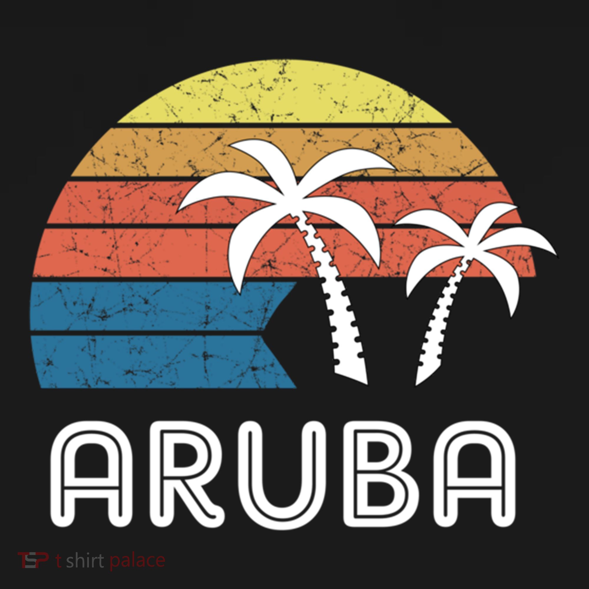 Retro Aruba Souvenir Cool Gift Ruba Vacationers Gift Women's Hoodie