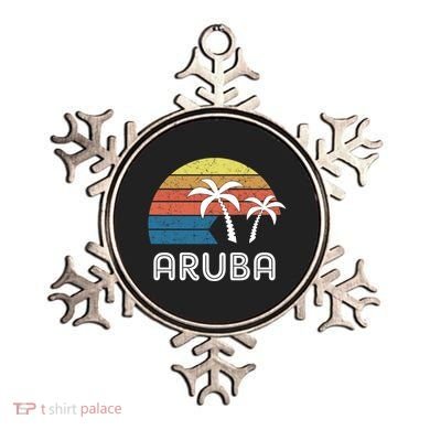 Retro Aruba Souvenir Cool Gift Ruba Vacationers Gift Ornament