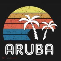Retro Aruba Souvenir Cool Gift Ruba Vacationers Gift Ornament thumb 1