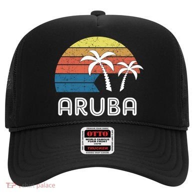 Retro Aruba Souvenir Cool Gift Ruba Vacationers Gift Hat