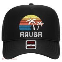 Retro Aruba Souvenir Cool Gift Ruba Vacationers Gift Hat thumb 0