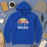 Retro Aruba Souvenir Cool Gift Ruba Vacationers Gift Hoodie thumb 3