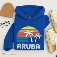 Retro Aruba Souvenir Cool Gift Ruba Vacationers Gift Hoodie thumb 4
