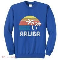 Retro Aruba Souvenir Cool Gift Ruba Vacationers Gift Sweatshirt thumb 0