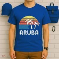 Retro Aruba Souvenir Cool Gift Ruba Vacationers Gift T-Shirt thumb 6
