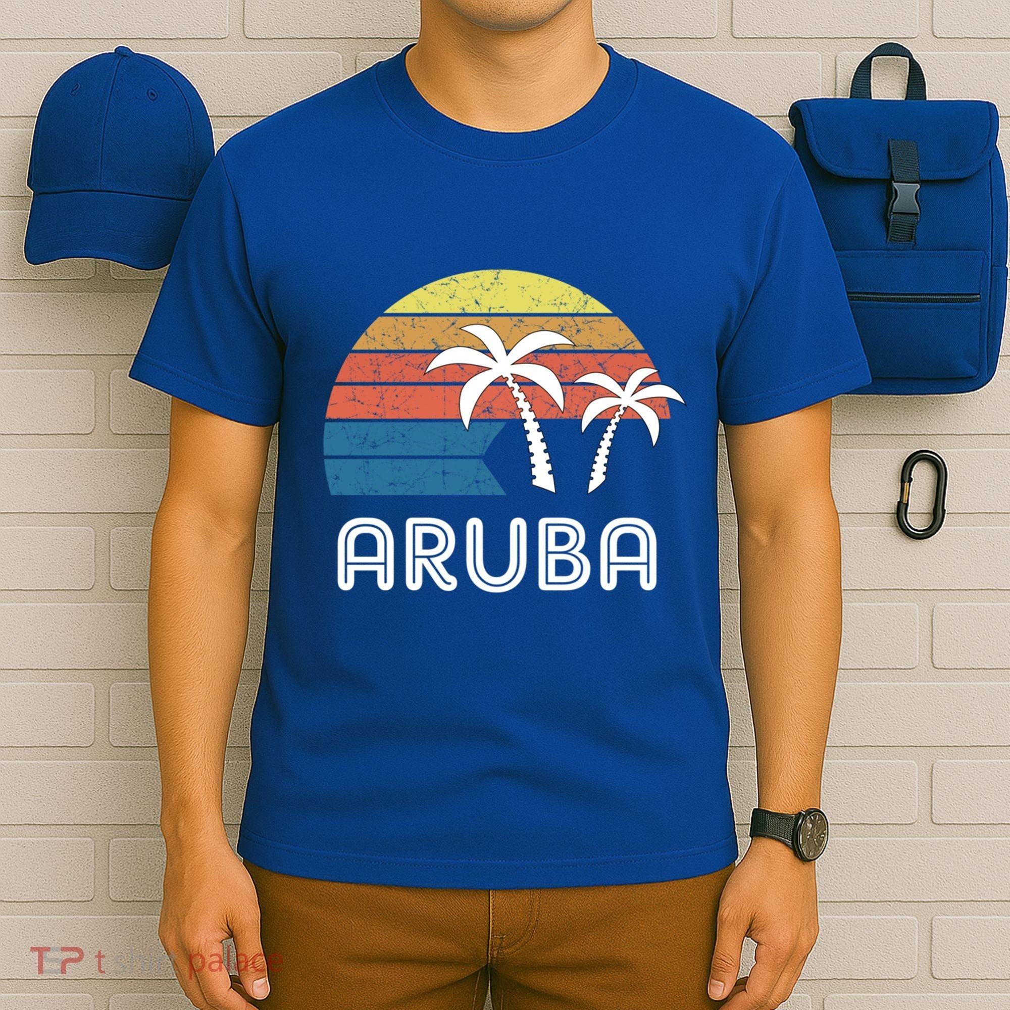 Retro Aruba Souvenir Cool Gift Ruba Vacationers Gift T-Shirt