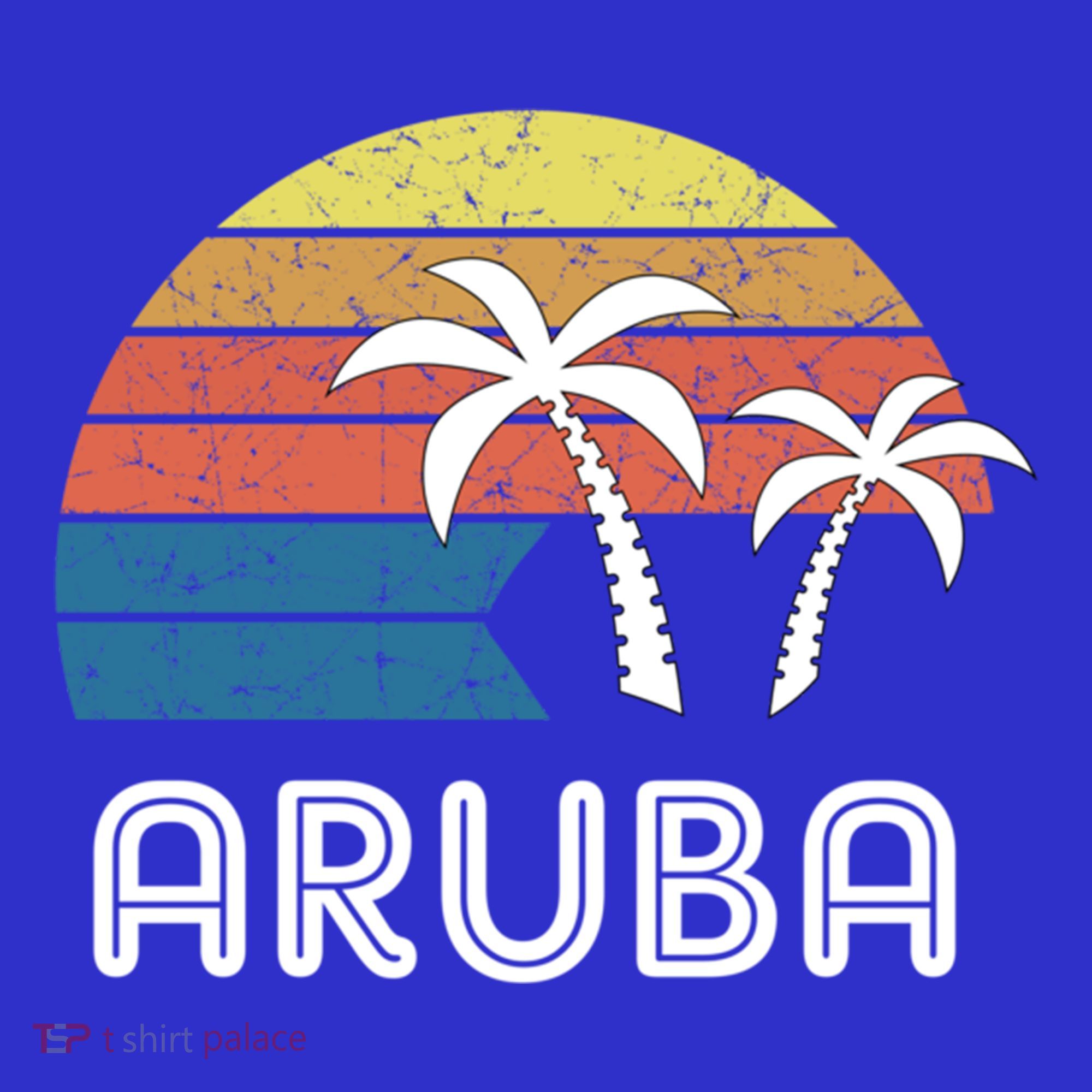 Retro Aruba Souvenir Cool Gift Ruba Vacationers Gift Polo