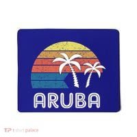 Retro Aruba Souvenir Cool Gift Ruba Vacationers Gift Mousepad thumb 0