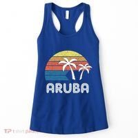 Retro Aruba Souvenir Cool Gift Ruba Vacationers Gift Women's Tank Top thumb 0
