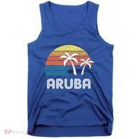 Retro Aruba Souvenir Cool Gift Ruba Vacationers Gift Tank Top thumb 0