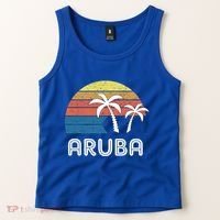 Retro Aruba Souvenir Cool Gift Ruba Vacationers Gift Tank Top thumb 2