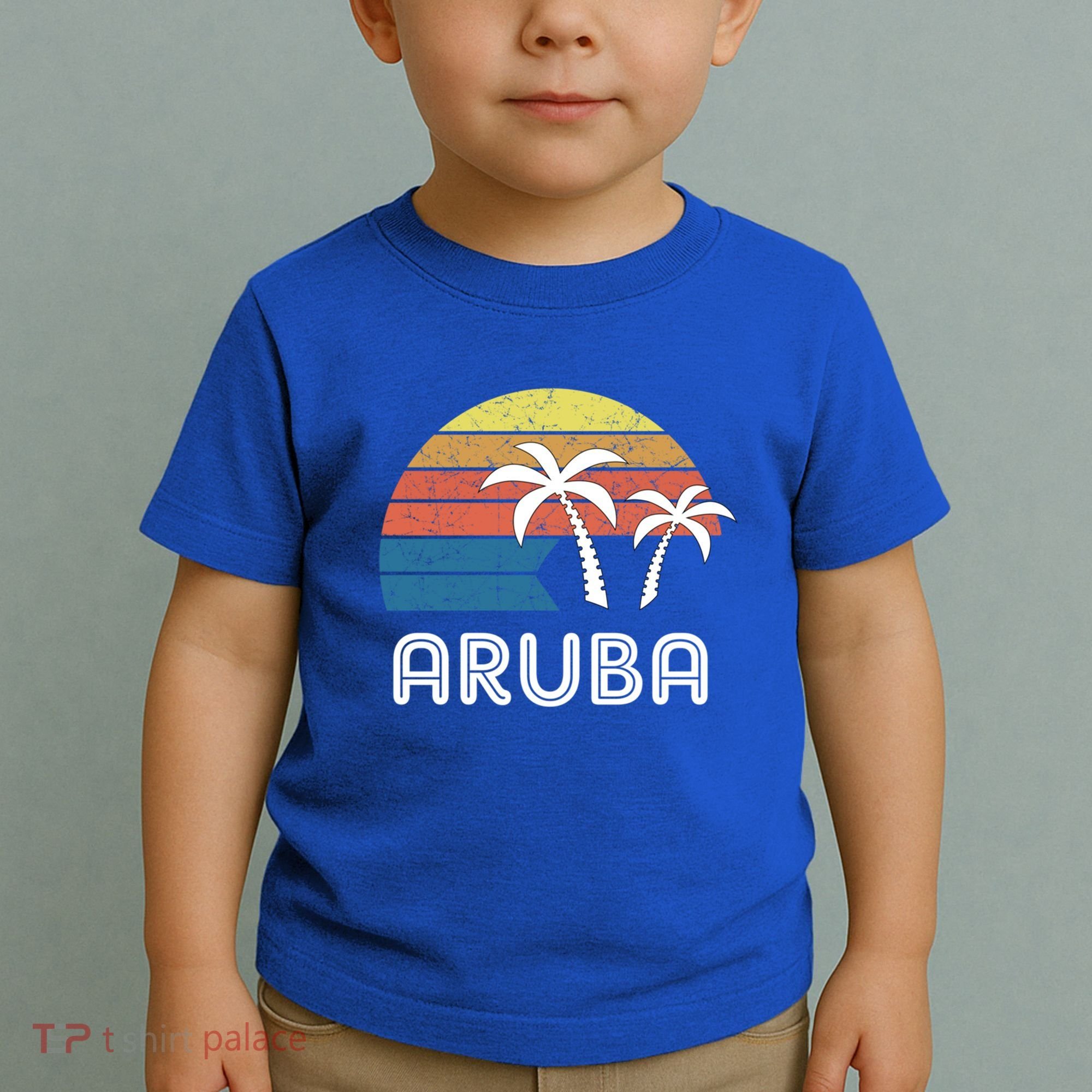 Retro Aruba Souvenir Cool Gift Ruba Vacationers Gift Toddler T-Shirt