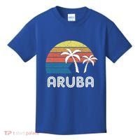 Retro Aruba Souvenir Cool Gift Ruba Vacationers Gift Kids T-Shirt thumb 0