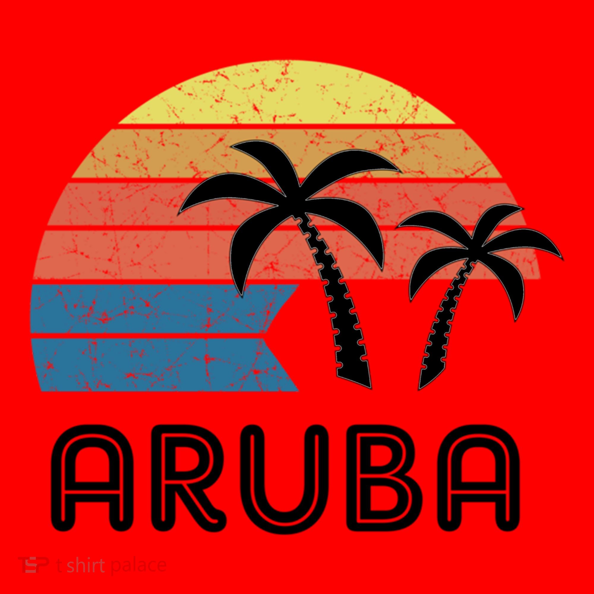 Retro Aruba Souvenir Cool Gift Ruba Vacationers Gift Santa Hat