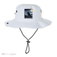 Raven Art Starry Night Edgar Allan Poe Raven Poe Bucket Hat thumb 0