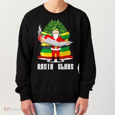 Rasta Claus Santa Funny Christmas Women's Sweatshirt