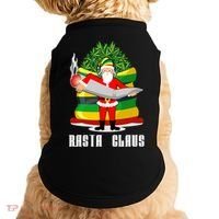 Rasta Claus Santa Funny Christmas Doggie Tank thumb 0
