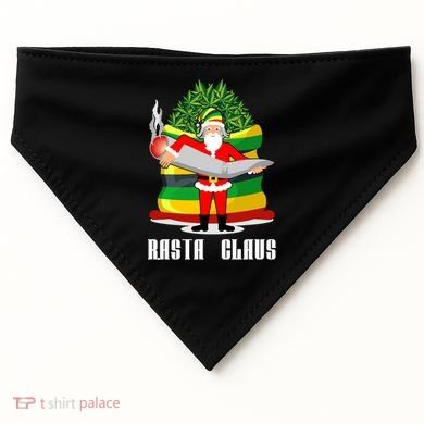 Rasta Claus Santa Funny Christmas USA-Made Doggie Bandana