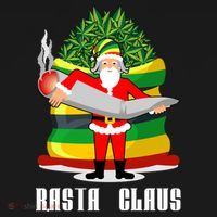 Rasta Claus Santa Funny Christmas USA-Made Doggie Bandana thumb 2