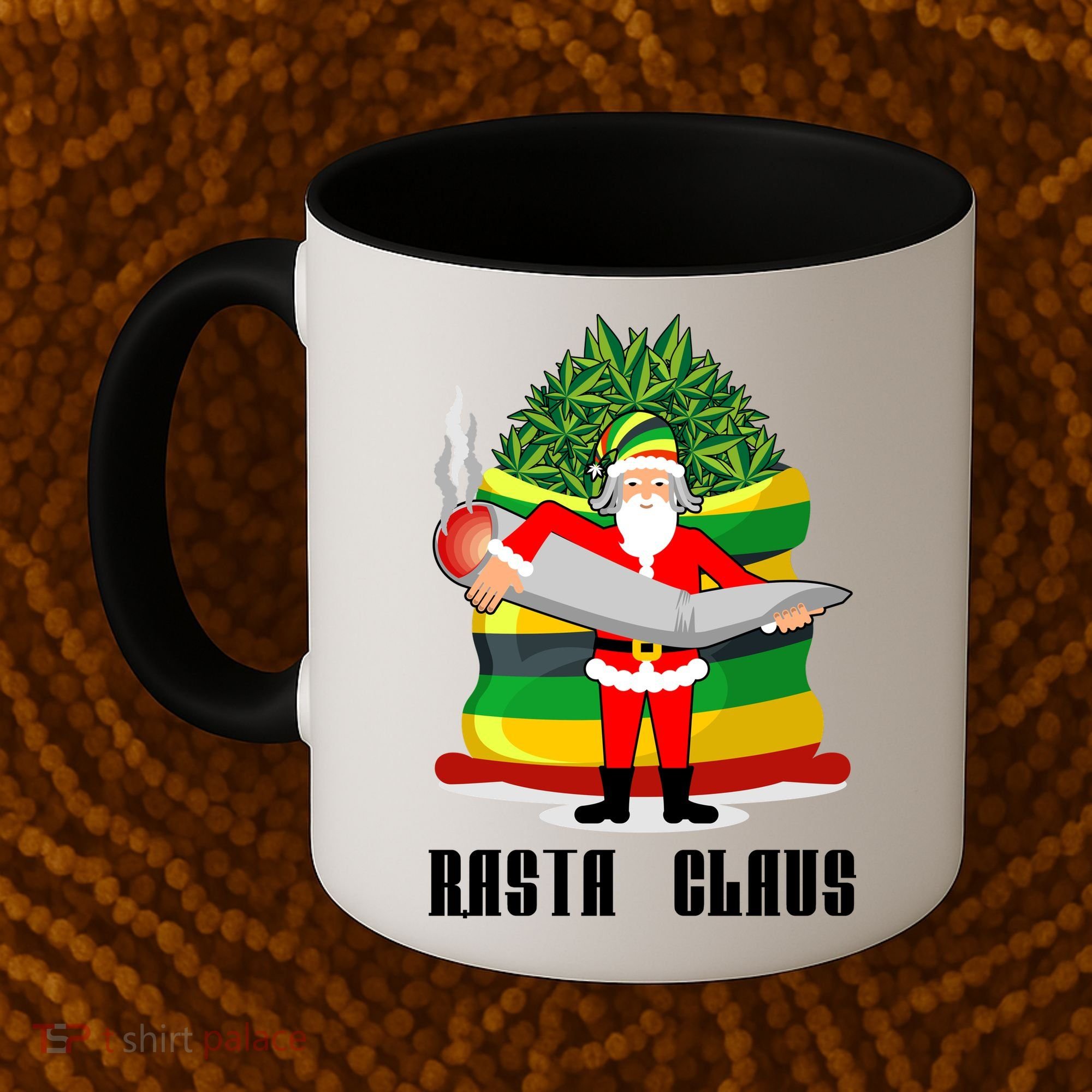 Rasta Claus Santa Funny Christmas Coffee Mug