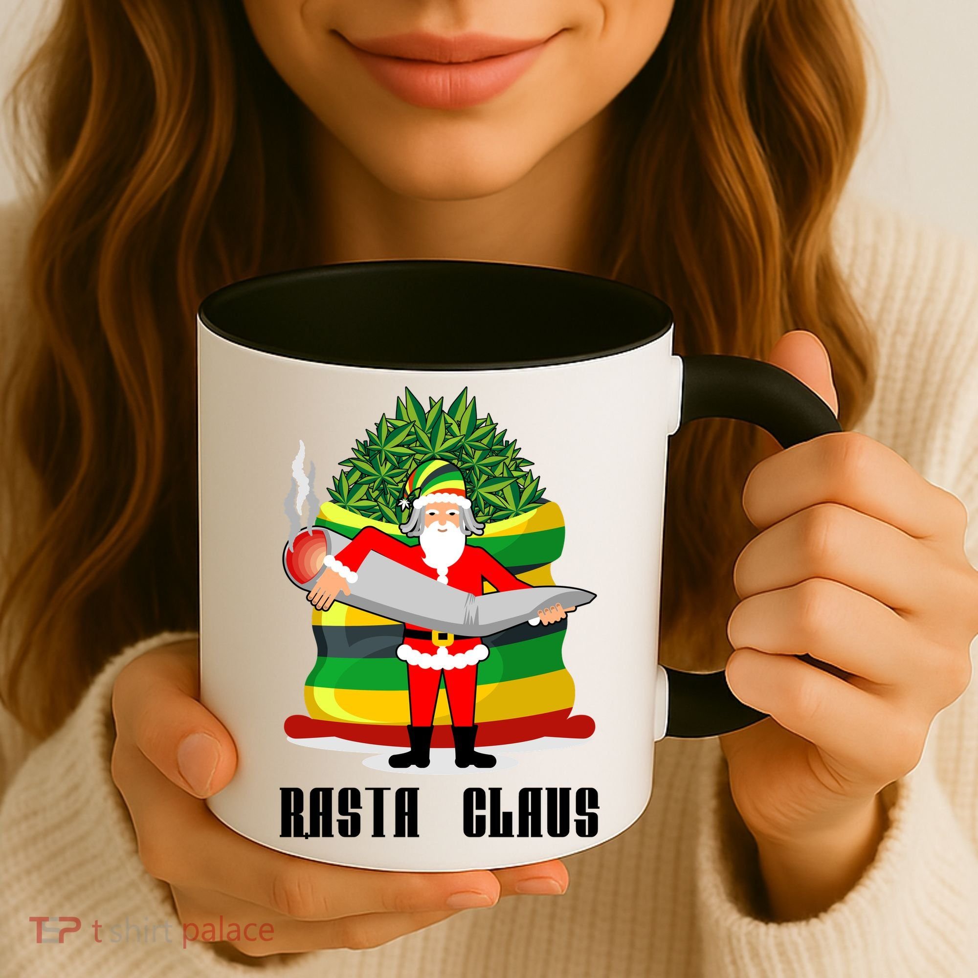 Rasta Claus Santa Funny Christmas Coffee Mug