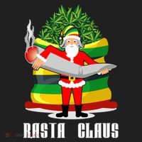 Rasta Claus Santa Funny Christmas Beanie thumb 2