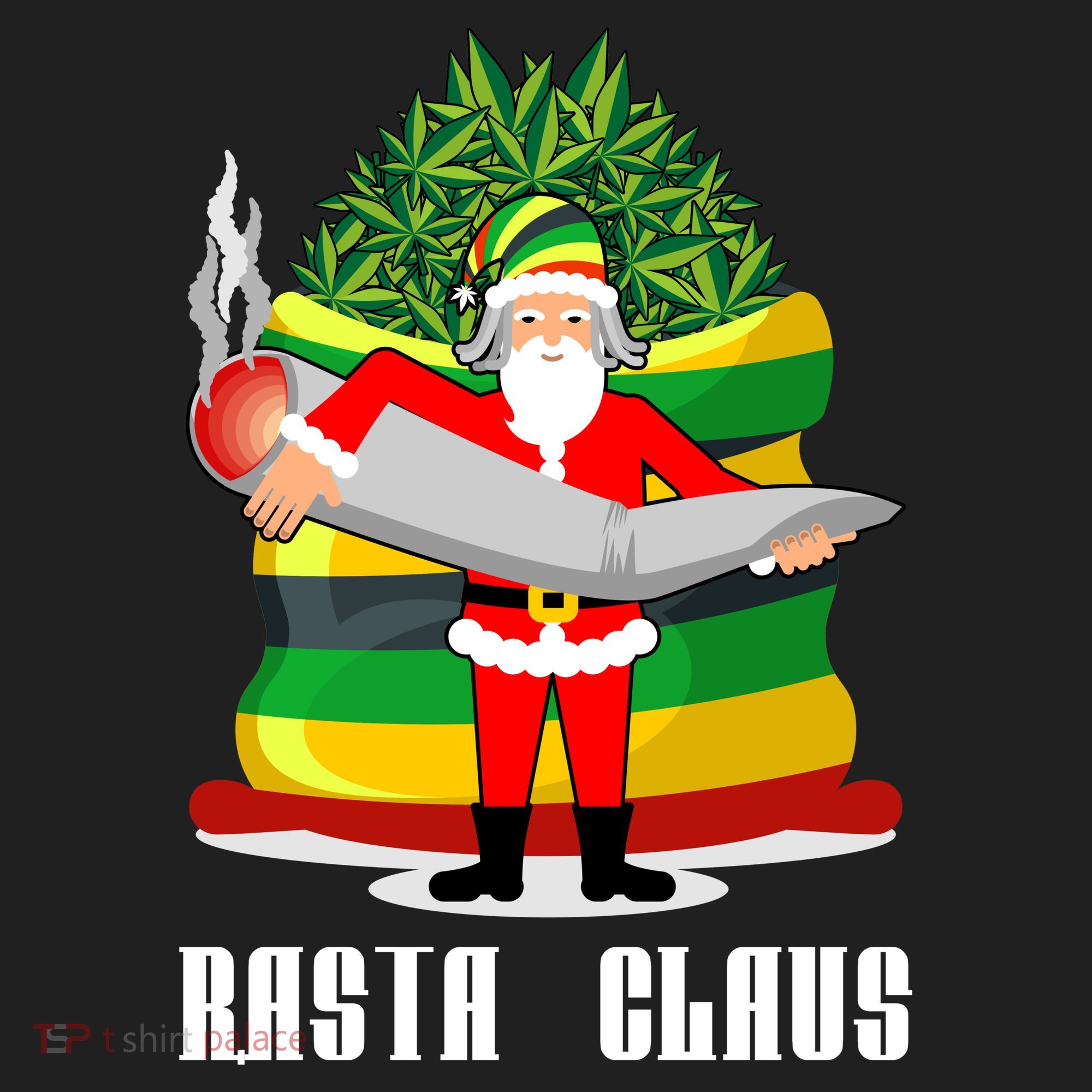 Rasta Claus Santa Funny Christmas Beanie