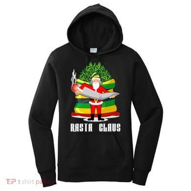 Rasta Claus Santa Funny Christmas Women's Hoodie