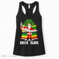 Rasta Claus Santa Funny Christmas Women's Tank Top thumb 0