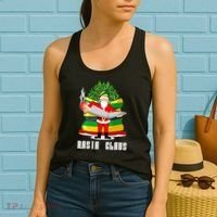 Rasta Claus Santa Funny Christmas Women's Tank Top thumb 2