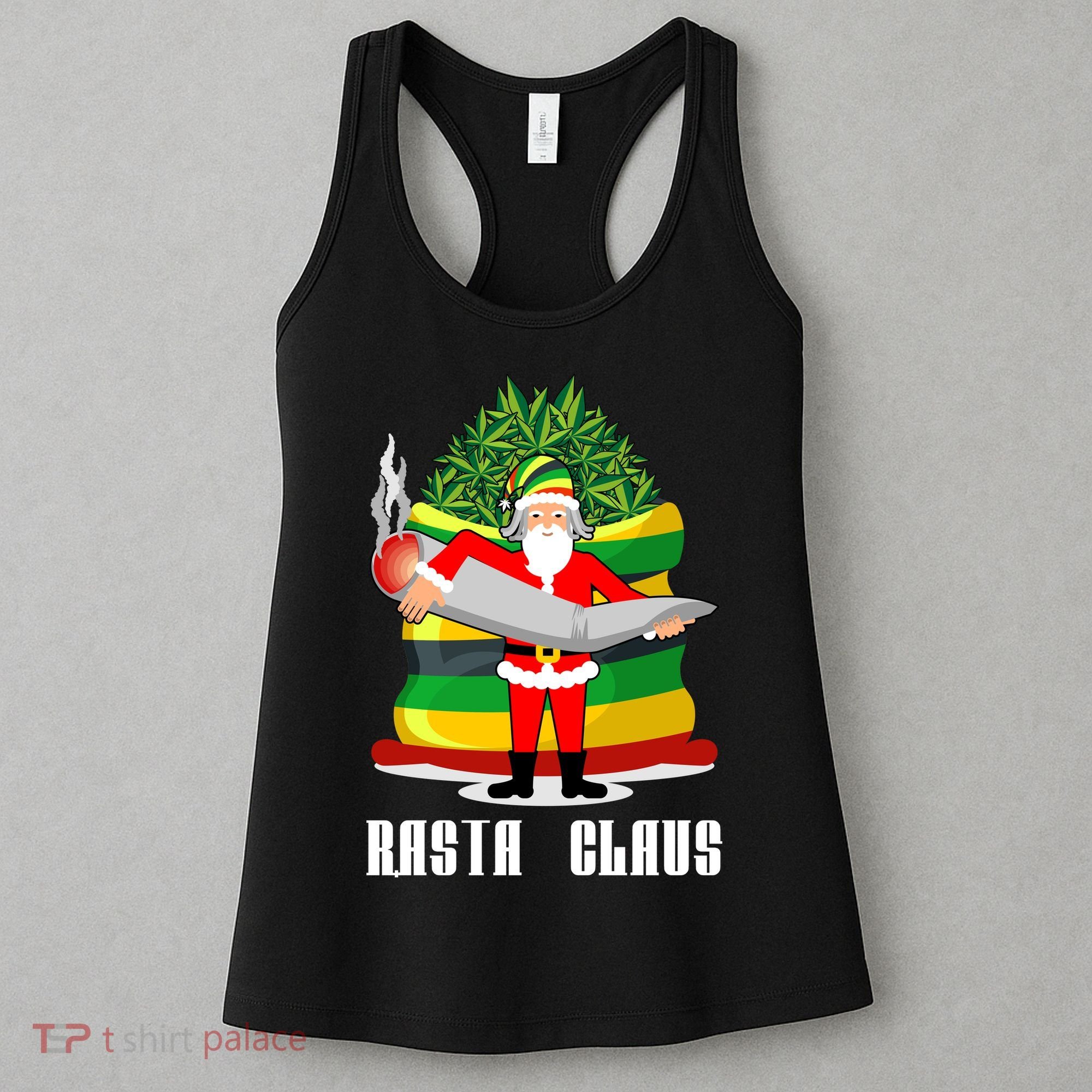 Rasta Claus Santa Funny Christmas Women's Tank Top