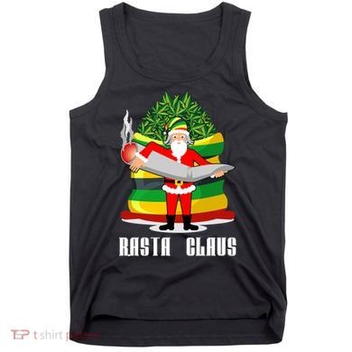 Rasta Claus Santa Funny Christmas Tank Top
