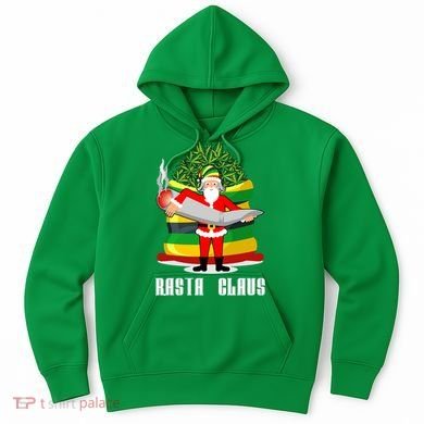 Rasta Claus Santa Funny Christmas Hoodie