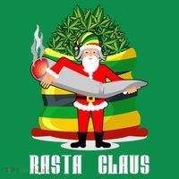 Rasta Claus Santa Funny Christmas Sweatshirt thumb 3