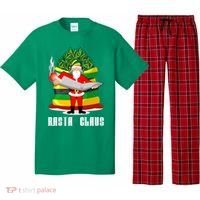 Rasta Claus Santa Funny Christmas Pajama Set thumb 0