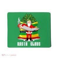 Rasta Claus Santa Funny Christmas Mousepad thumb 0