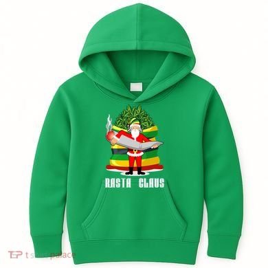 Rasta Claus Santa Funny Christmas Kids Hoodie