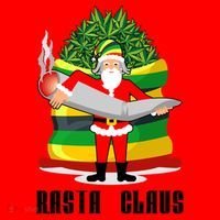 Rasta Claus Santa Funny Christmas Santa Hat thumb 1