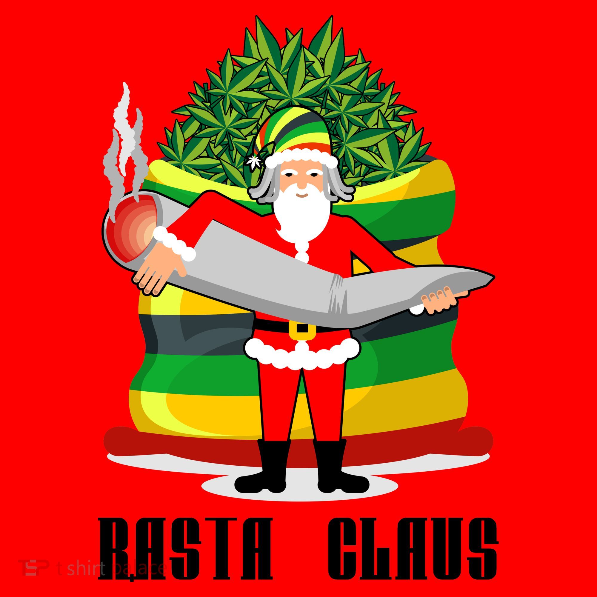 Rasta Claus Santa Funny Christmas Santa Hat
