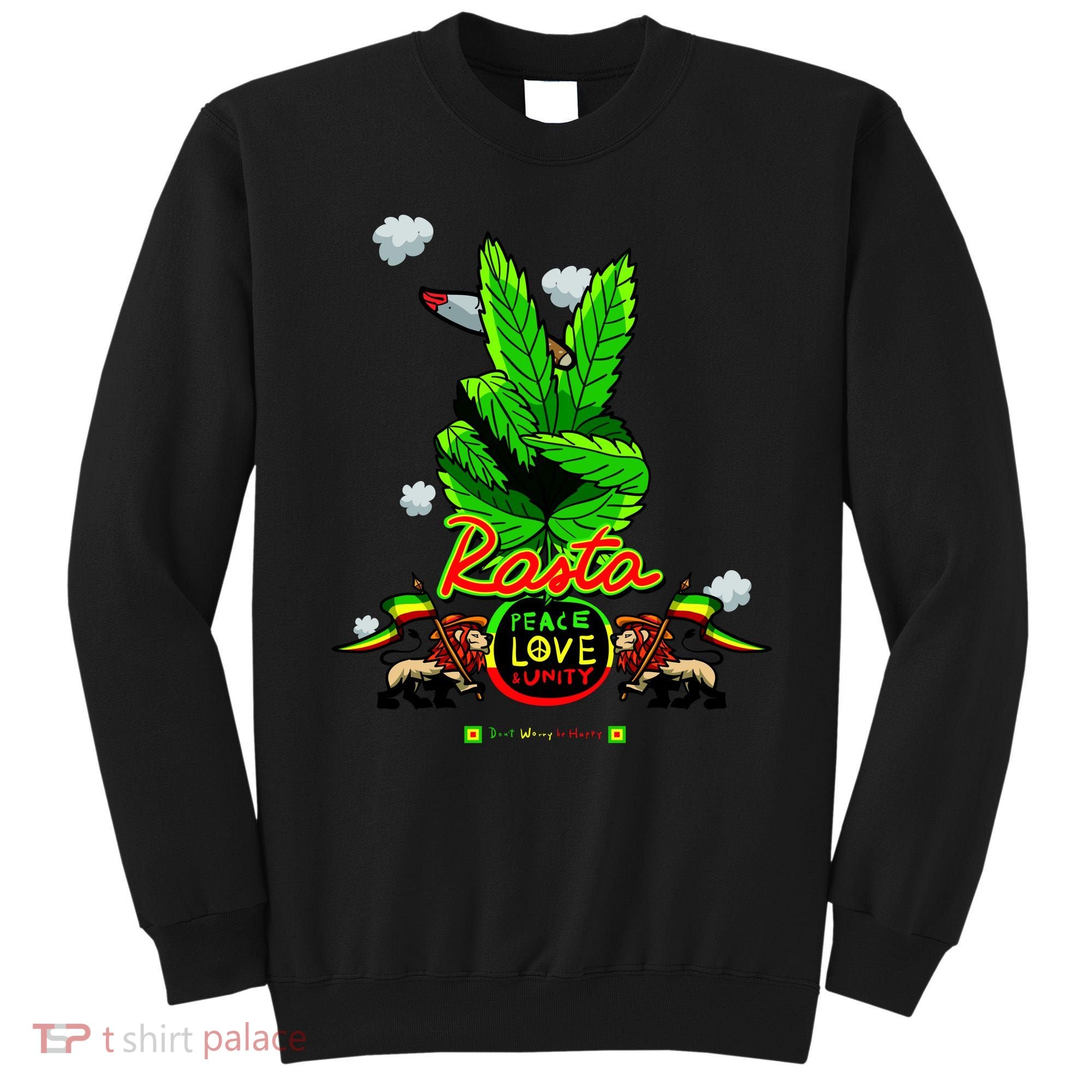 Rasta Jamaica Peace Love Unity Sweatshirt