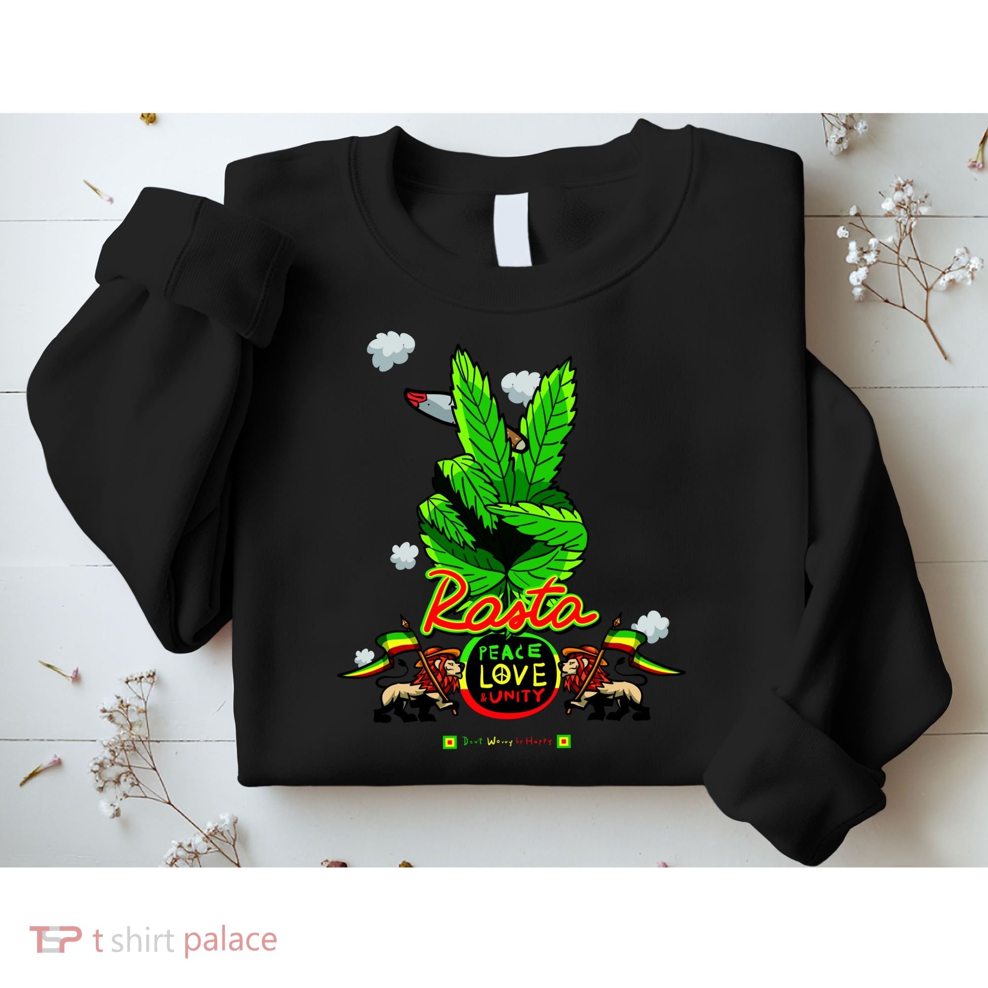 Rasta Jamaica Peace Love Unity Sweatshirt