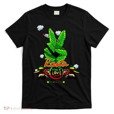 Rasta Jamaica Peace Love Unity T-Shirt